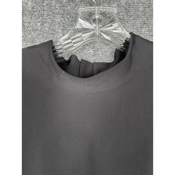 Athleta Sleeveless Stretch Mini Dress Black XL TALL High Neck Active Athleisure - Picture 5 of 11